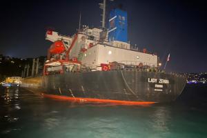 Судно с украинским зерном село на мель и заблокировало Босфор
