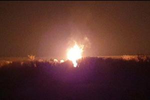 В Лутугино взорвался магистральный газопровод: тысячи людей остались без газа - видео
