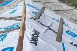 Плакати на дахах та двері на стелі: у мережі з'явились нові подробиці "ремонтів" у Сєвєродонецьку - фото