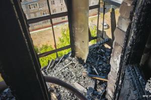 Вогонь на висоті: сильна пожежа сколихнула цілий квартал Луганщини