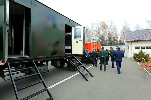 Для Нацгвардии разработаны передвижные пункты обогрева и отдыха 
