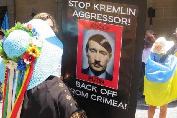 Украинцы в Австралии показали как "любят" Путина Украинцы в Австралии показали как "любят" Путина
