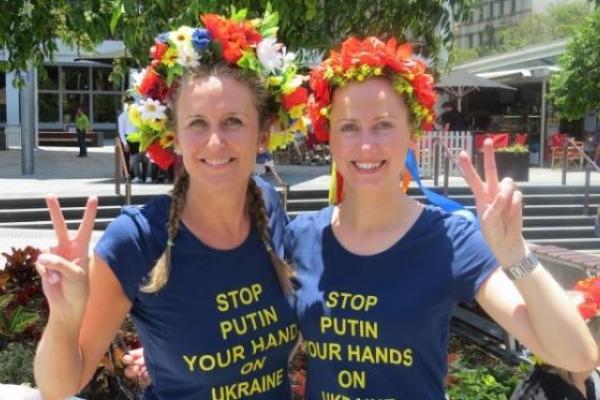 Украинцы в Австралии показали как "любят" Путина Украинцы в Австралии показали как "любят" Путина