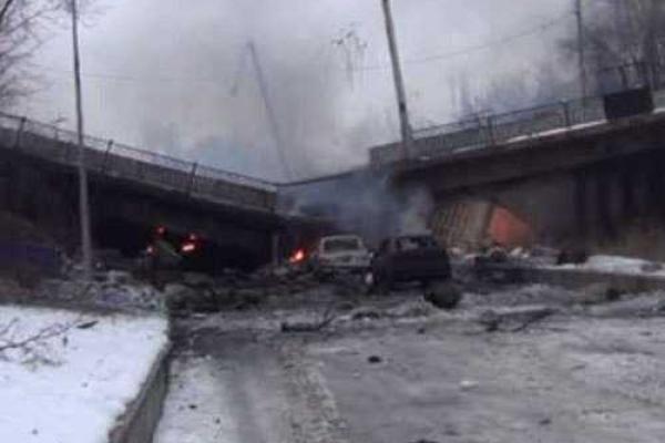 Взорван Путиловский мост в Донецке Взорван Путиловский мост в Донецке