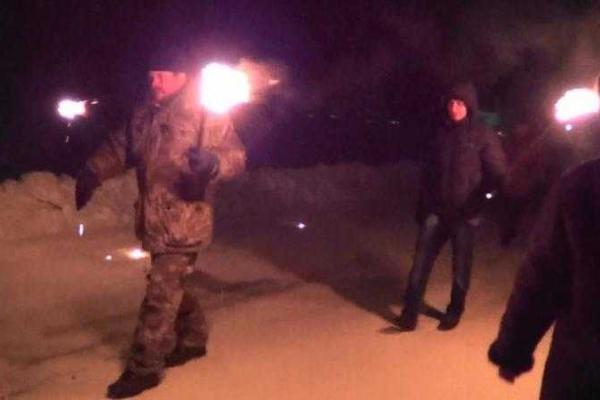 На Луганщине провели факельный марш в честь Степана Бандеры