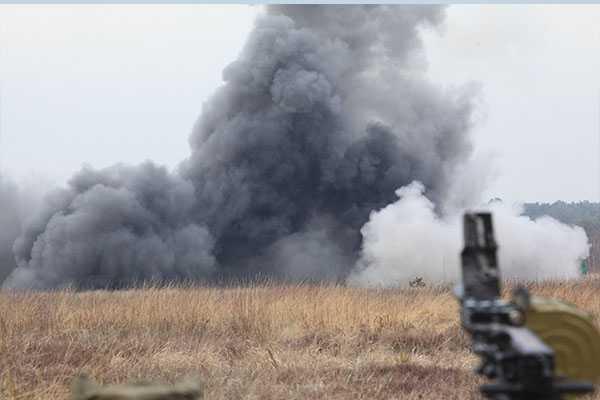 На Полигоне прошла презентация защитного модуля "Hesco" для ВСУ На Полигоне прошла презентация защитного модуля "Hesco" для ВСУ