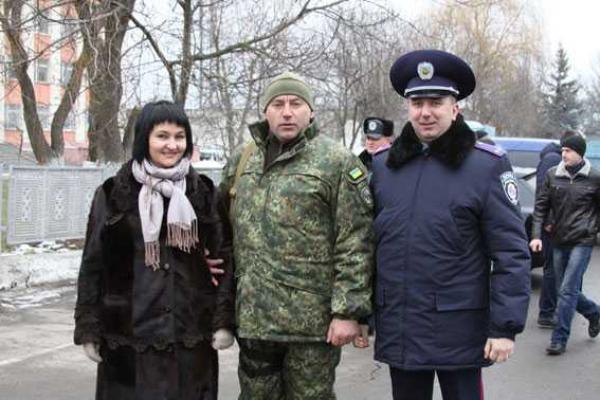 На Винничине в зону АТО проводили бойцов сводного отряда милиции и спецназовцев батальона "Винница"
