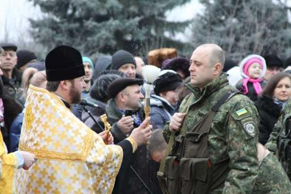 На Винничине в зону АТО проводили бойцов сводного отряда милиции и спецназовцев батальона "Винница"