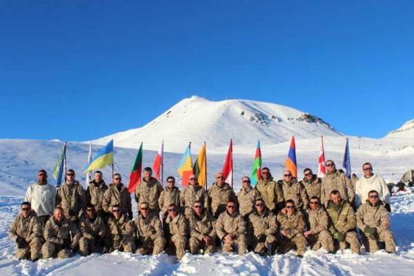 Украинские военные совершенствовали практические навыки в горах Грузии