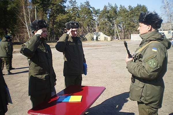 На Харьковщине мобилизованные бойцы приняли Военную присягу
