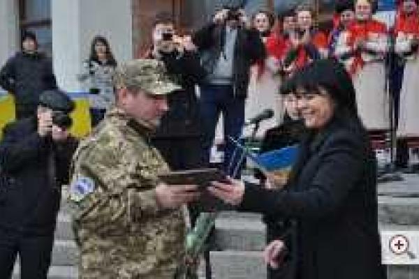 На Полтавщину из зоны АТО вернулись демобилизованные бойцы ВСУ