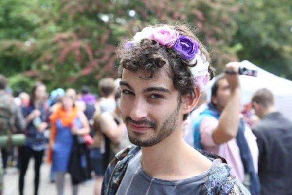 В центре Риги представители сексуальных меньшинствна провели гей-парад