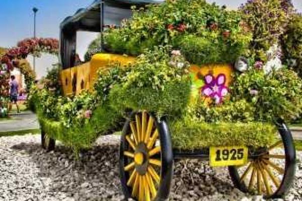 Цветочный чудо-парк в Дубае 