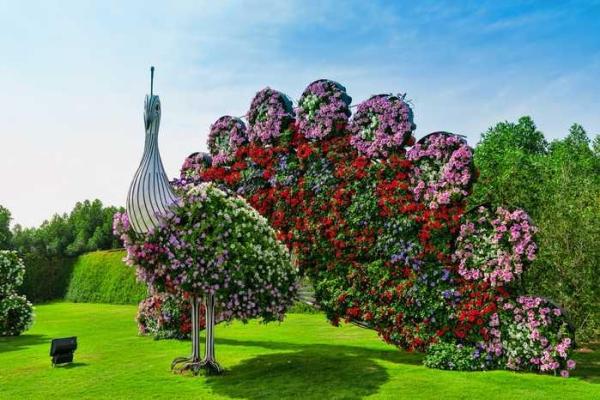 Цветочный чудо-парк в Дубае 