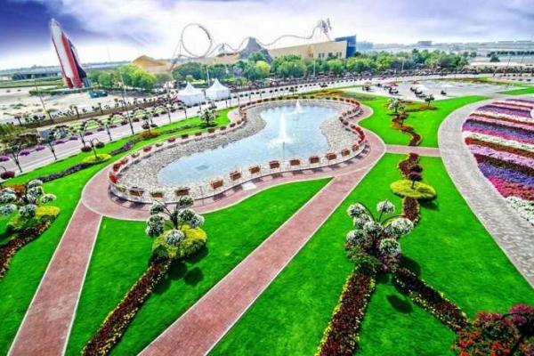 Цветочный чудо-парк в Дубае 