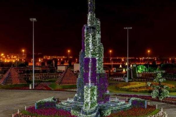 Цветочный чудо-парк в Дубае 