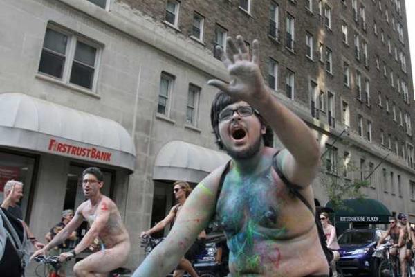 Голый велопробег состоялся в Филадельфии
