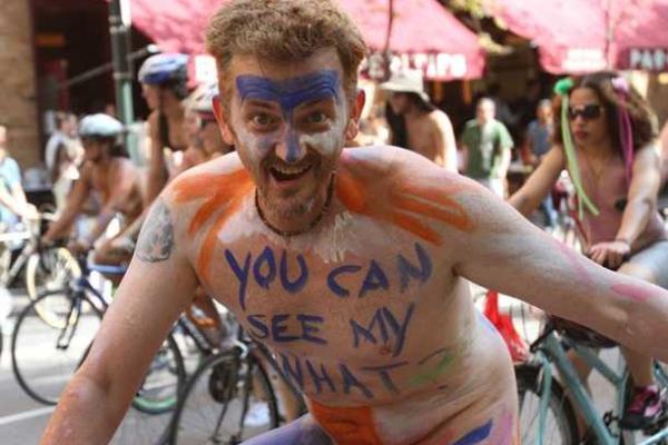 Голый велопробег состоялся в Филадельфии