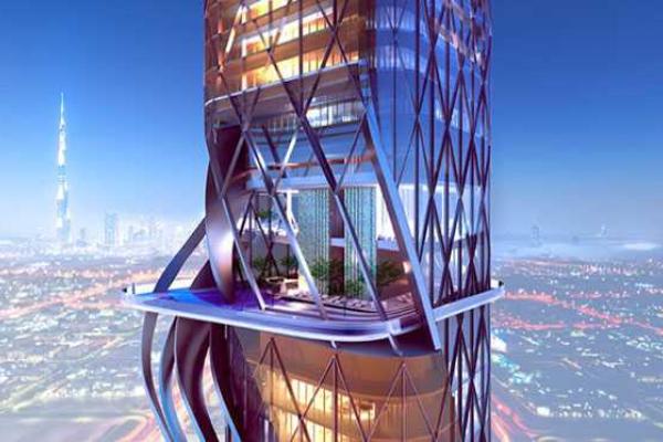 Отель-небоскреб, на крыше которого можно будет понежиться на пляже, появится в Дубае