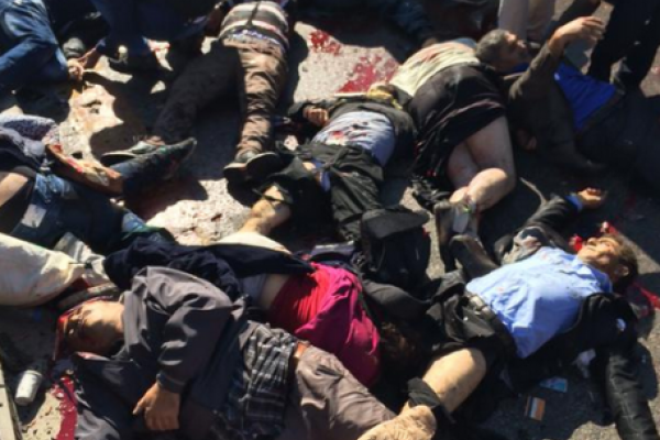 Видео последствий кровавого теракта в Турции