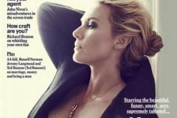 Роскошная Кейт Уинслет снялась в фотосессии в кружевном белье