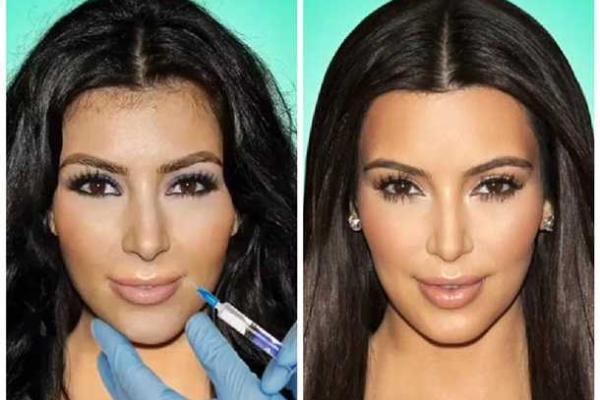 В Сети появился ролик в котором видно как пластические хирурги поработали над лицами сестер Кардашьян 