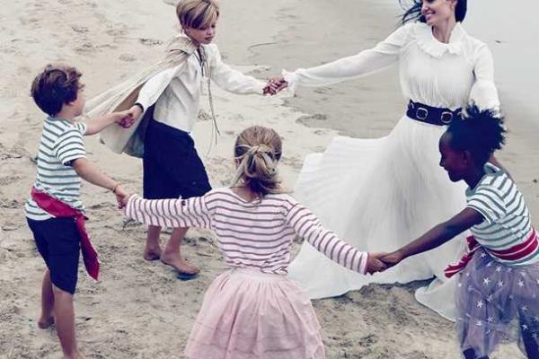 Звездная пара Джоли-Питт с детьми стали героями новой фотосессии