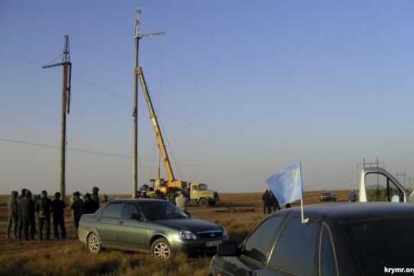 Ремонтникам не удалось провести работы на линии электропередач "Мелитополь-Джанкой"