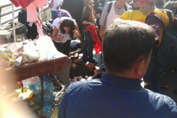 Видео последствий кровавого теракта в Турции