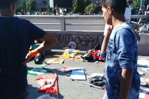 Видео последствий кровавого теракта в Турции