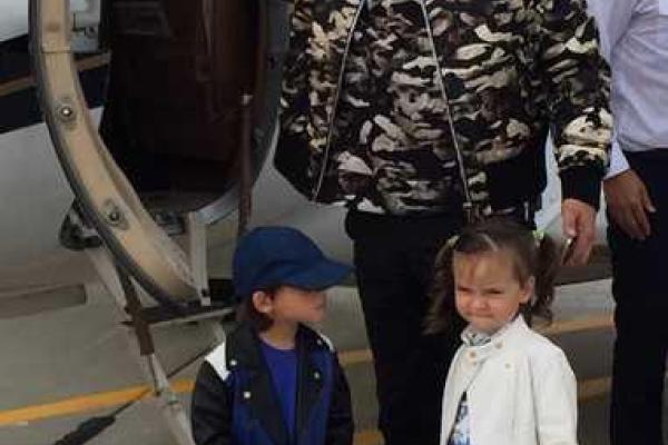 Филипп Киркоров привез своих детей на фестиваль "Новая волна"