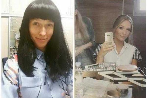 Ведущая Катя Осадчая на время стала брюнеткой