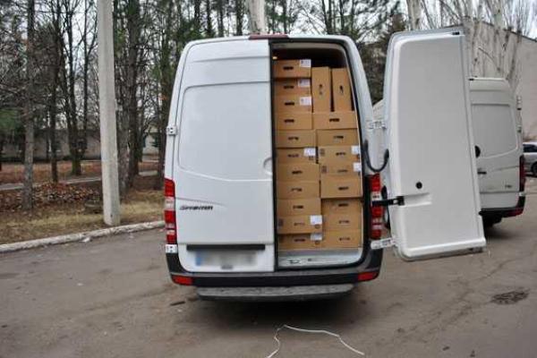 Сотрудники полиции и СБУ на КПВВ в Волновхском районе задержали груз мяса, направлявшийся в Донецк
