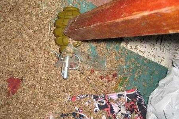 Сотрудники полиции и СБУ обнаружили схрон с боеприпасами в дачном доме в городе Счастье Сотрудники полиции и СБУ обнаружили схрон с боеприпасами в дачном доме в городе Счастье