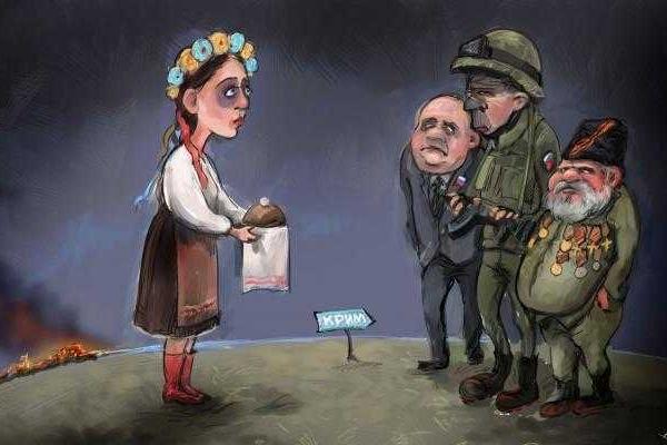 В Сеть попали политические карикатуры киевского художника: жестко, смело и смешно