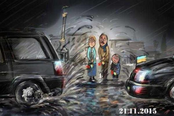 В Сеть попали политические карикатуры киевского художника: жестко, смело и смешно