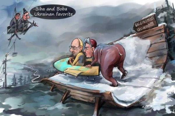 В Сеть попали политические карикатуры киевского художника: жестко, смело и смешно