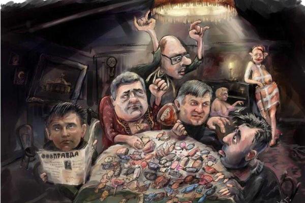 В Сеть попали политические карикатуры киевского художника: жестко, смело и смешно