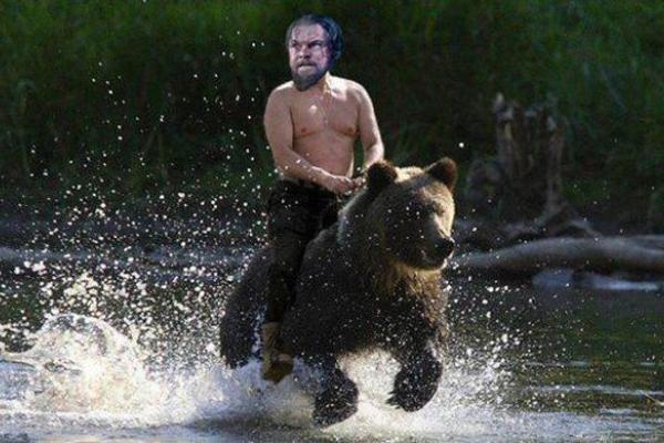 В соцсетях смеются над желанием Леонардо Ди Каприо сыграть Путина. Фотожабы