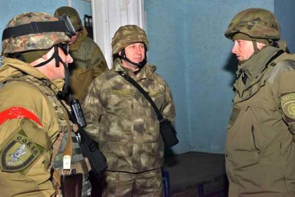 Бойцы спецподразделения "Сокол" закончили спецотработку Марьинки