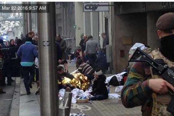 Взрывы в Брюсселе: жуткие фото- и видеодоказательства