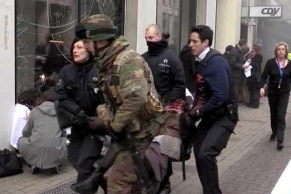 Взрывы в Брюсселе: жуткие фото- и видеодоказательства