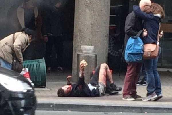 Взрывы в Брюсселе: жуткие фото- и видеодоказательства