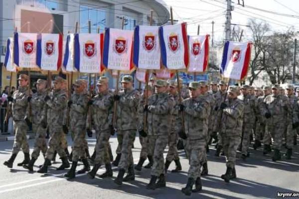 В Симферополе с размахом отмечают вторую годовщину "референдума" о статусе Крыма В Симферополе с размахом отмечают вторую годовщину "референдума" о статусе Крыма