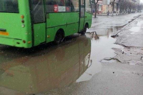 Из-за непогоды Ивано-Франковск превратился в настоящую Венецию