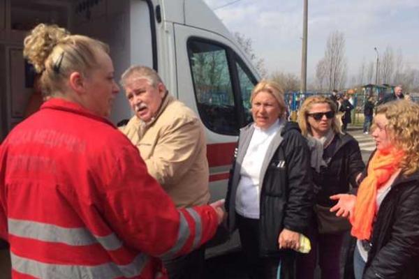 В Киеве напали на активистов, протестующих против строительства высотки на берегу Днепра