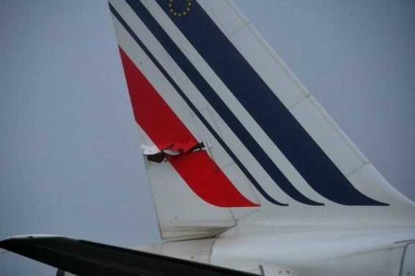 В аэропорту Парижа два самолета не разъехались на взлетно-посадочной полосе