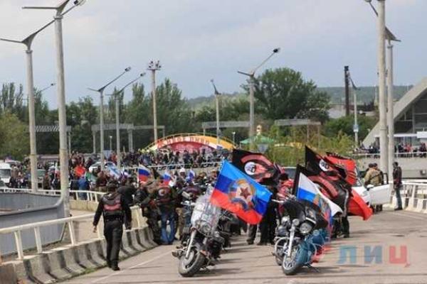 В Луганск из разных регионов съехались "Ночные волки" В Луганск из разных регионов съехались "Ночные волки"