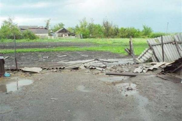 На Луганщине из-за непогоды повреждены жилые дома, повалены деревья, залиты подворья