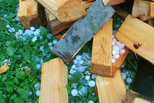 На Тернопольщине на головы людей сыпался град размером с куриное яйцо На Тернопольщине на головы людей сыпался град размером с куриное яйцо